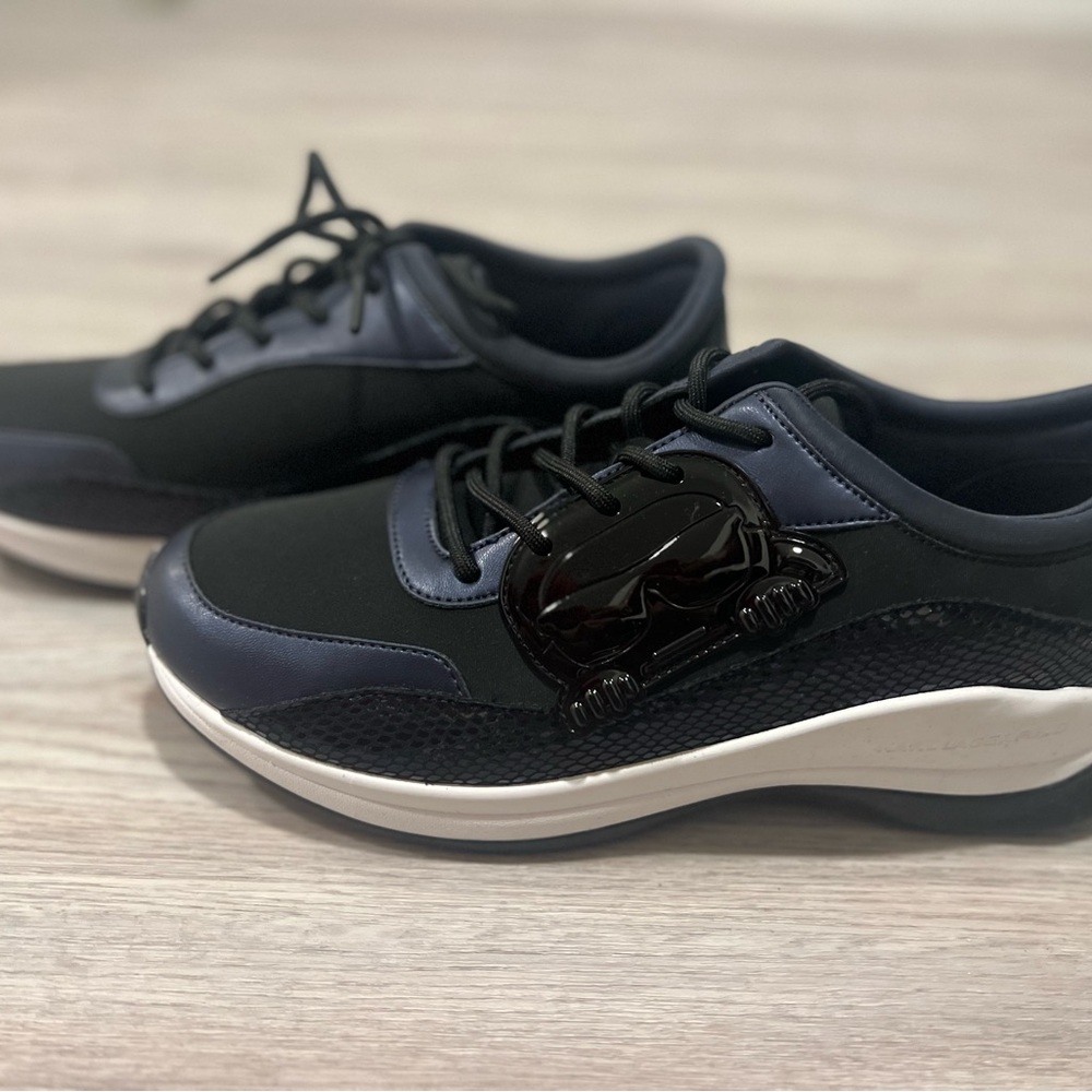 New Karl Lagerfeld Black and Navy Sneakers